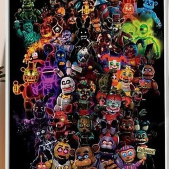 Five Nights At Freddy's Special Delivery Collage Premium Poster - Picture 1 of 3